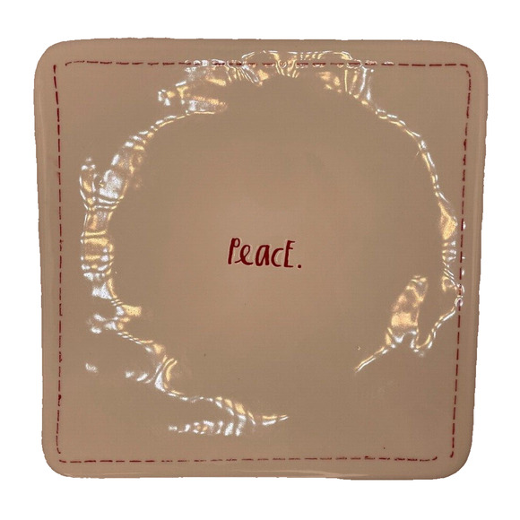 RAE DUNN Christmas Collection “GINGERBREAD" Pan Baking Dish & Hot Plate "PEACE" - Picture 9 of 11